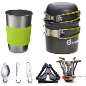 Odoland Camping Cookware Stove Kit Image